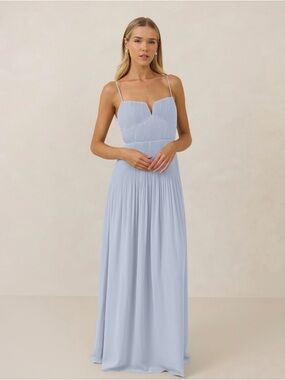 Park & Fifth Lena Dress - Powder Blue Chiffon (S)